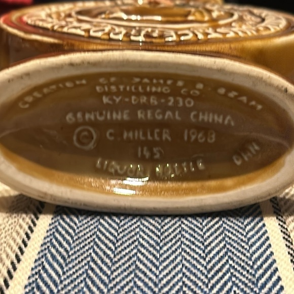 Elks BPOE Centennial 1968 Decanter James Jim Beam Kentucky Bourbon Whiskey Star - Picture 8 of 8